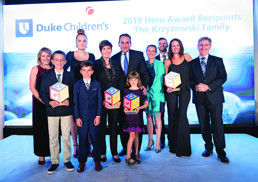 The Krzyzewski Family at the 2019 Duke Children's Gala
