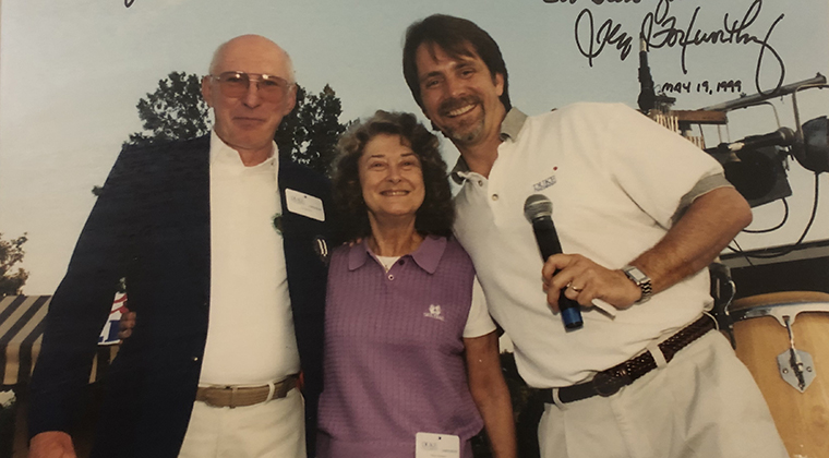 Joe and Shirley Hoffman with Jeff Foxworthy