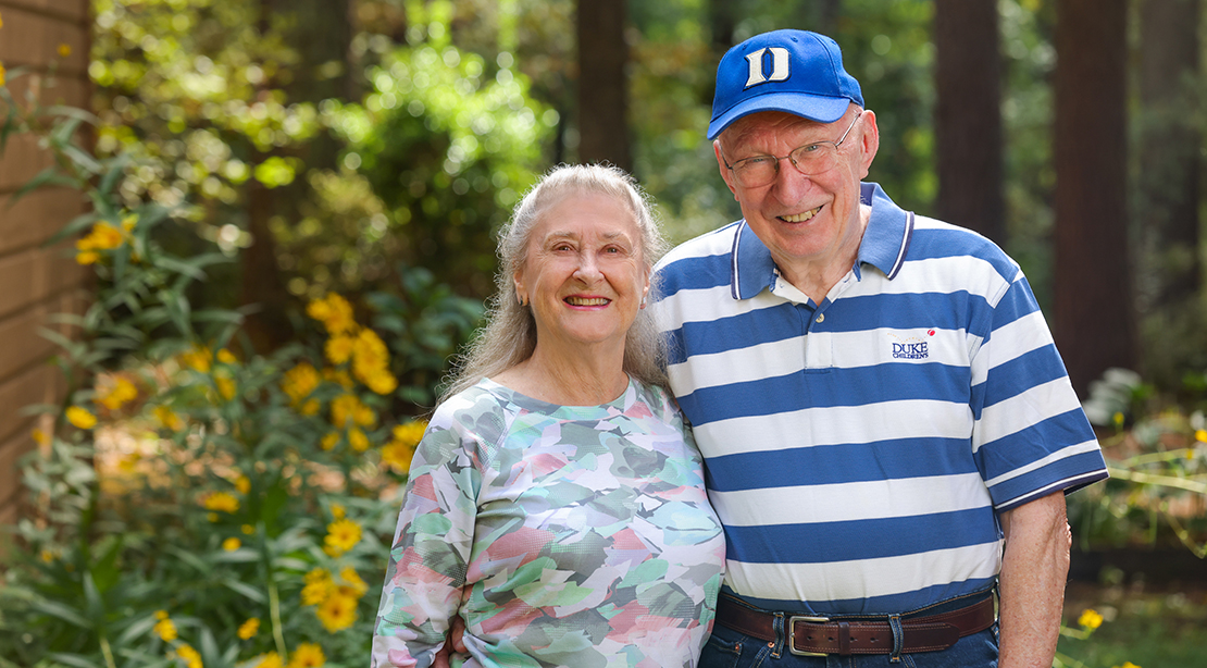 A portrait of Joe and Shirley Hoffman