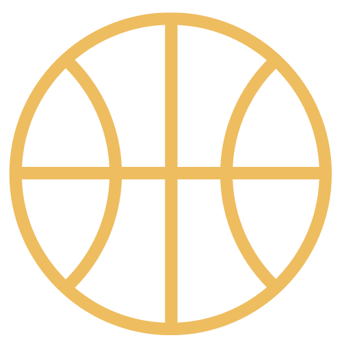 Yellow basketball icon